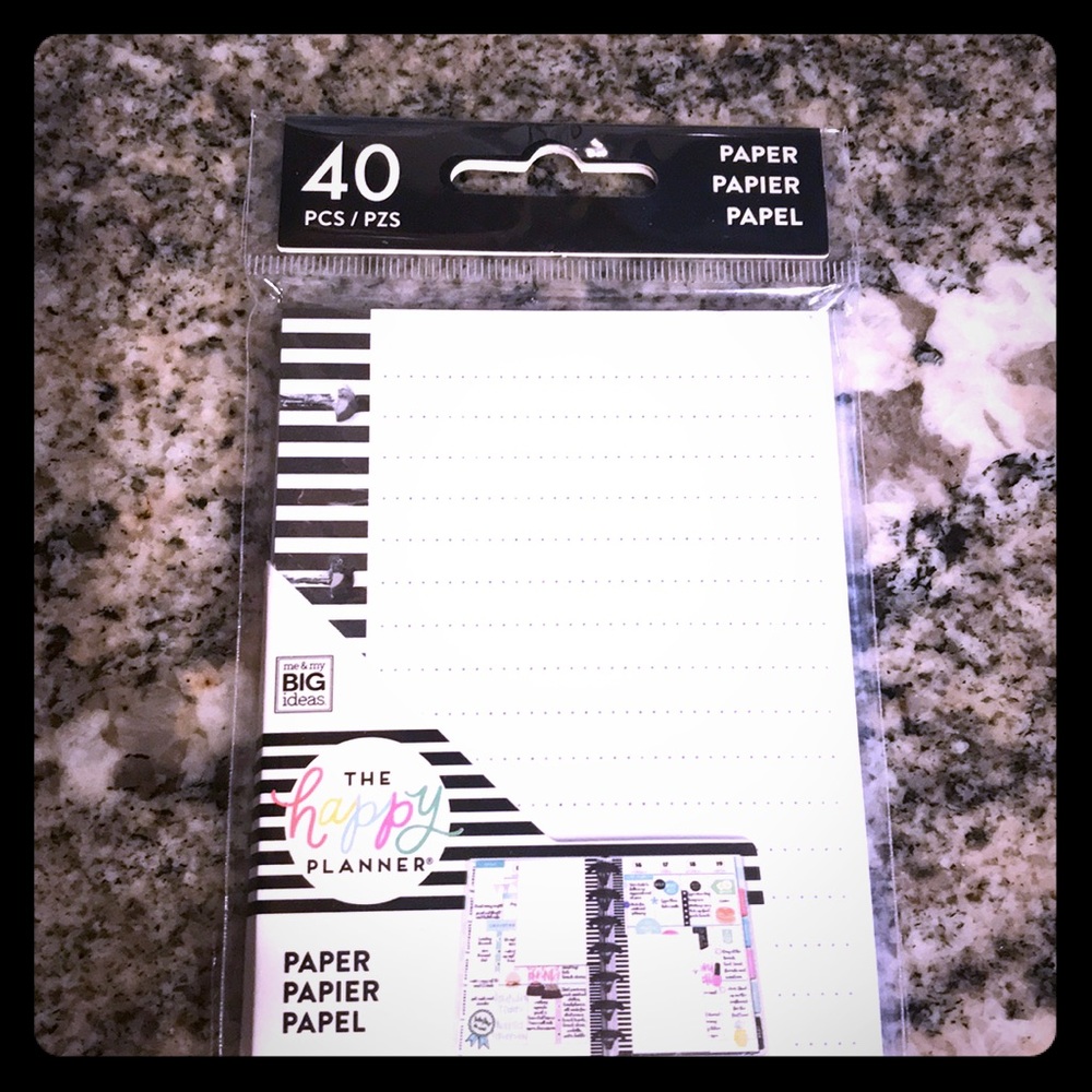 Happy Planner Paper (Please See Measurements)
